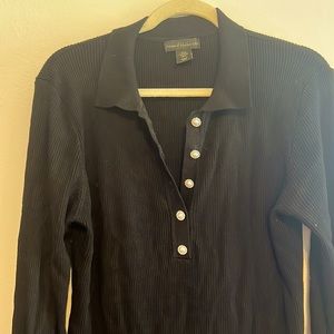 House of Harlow 1960 long sleeve dress with pearl buttons